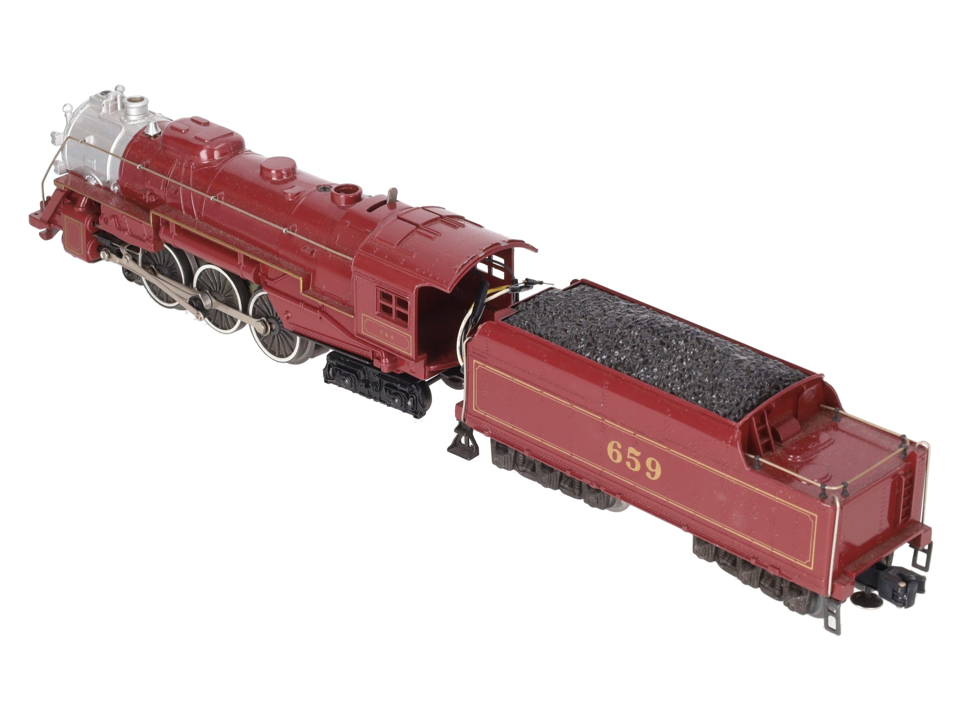 Lionel 6-8101 O Gauge Chicago & Alton 4-6-4 Steam Locomotive & Tender #659 VG/Box