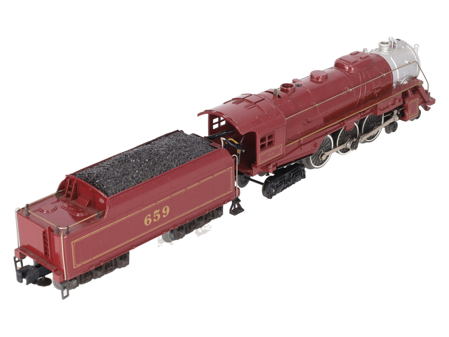 Lionel 6-8101 O Gauge Chicago & Alton 4-6-4 Steam Locomotive & Tender #659 VG/Box