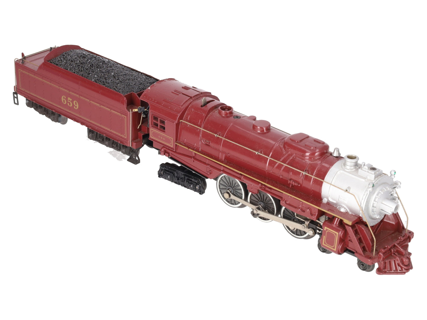 Lionel 6-8101 O Gauge Chicago & Alton 4-6-4 Steam Locomotive & Tender #659 VG/Box