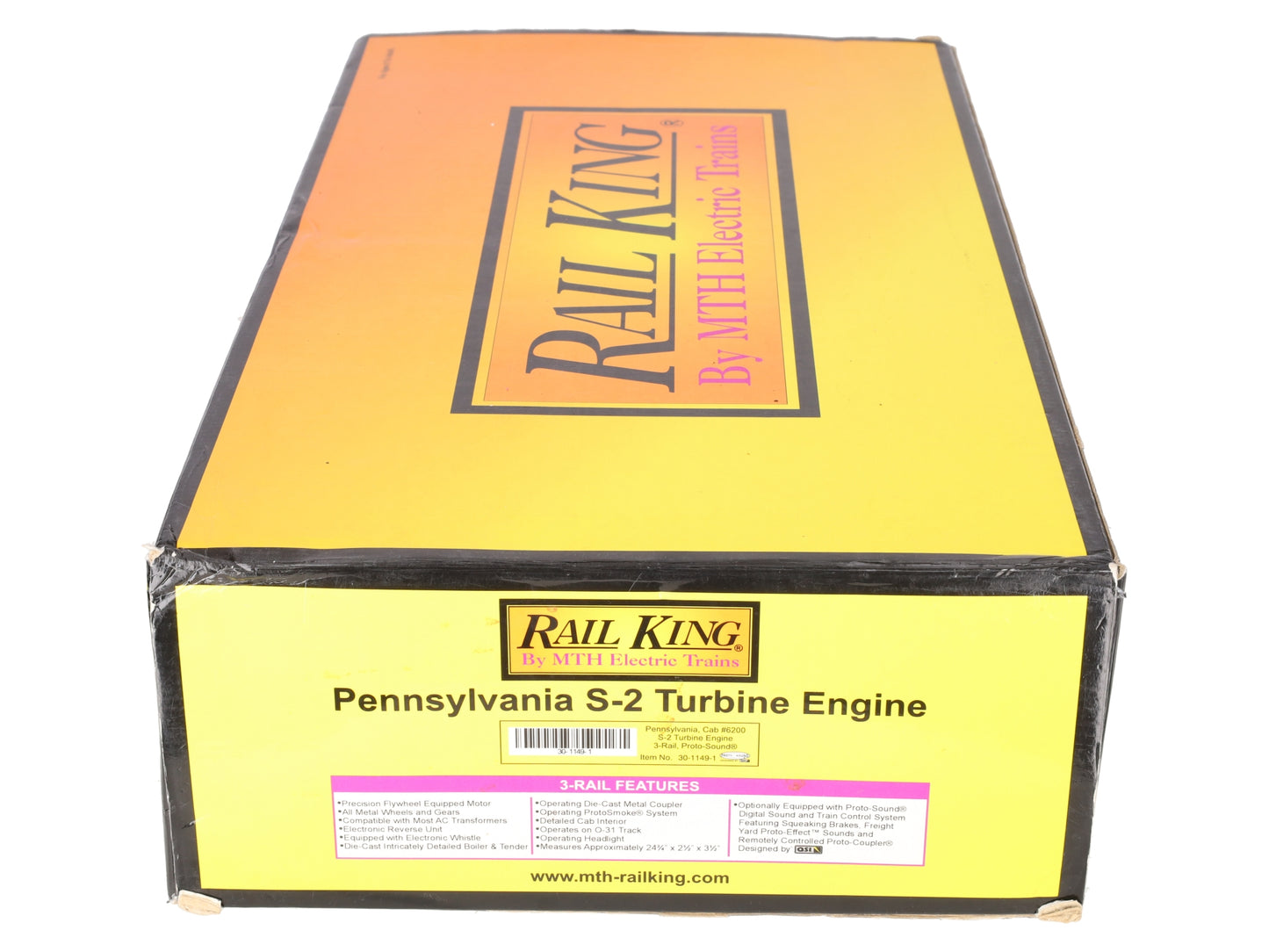 MTH 30-1149-1 O Gauge PRR 6-8-6 S2 Turbine Steam Locomotive & Tender w/PS1 EX/Box