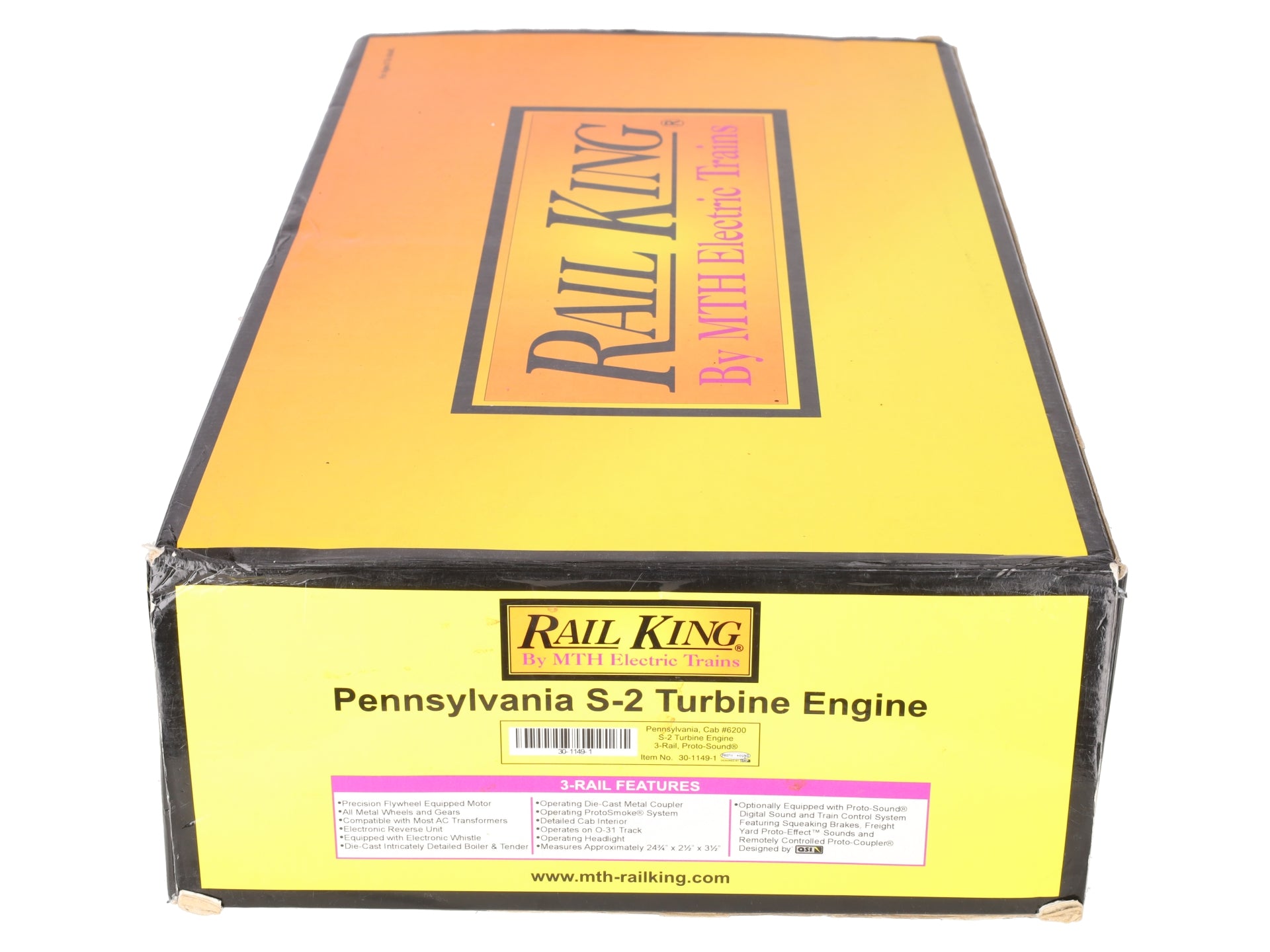 MTH 30-1149-1 O Gauge PRR 6-8-6 S2 Turbine Steam Locomotive & Tender w/PS1 EX/Box