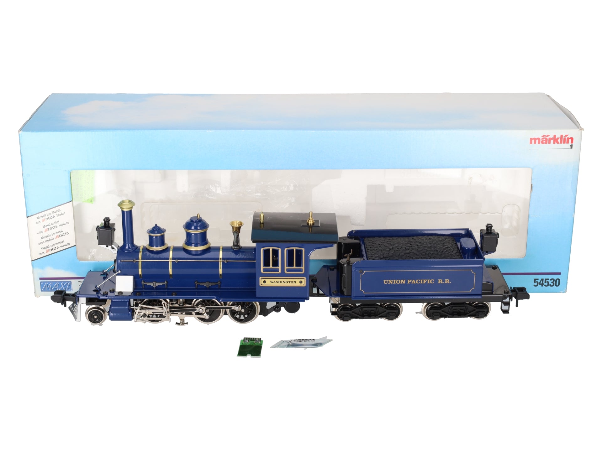 Marklin 54530 1 Gauge Union Pacific RR Washington Steam Locomotive And Tender LN/Box