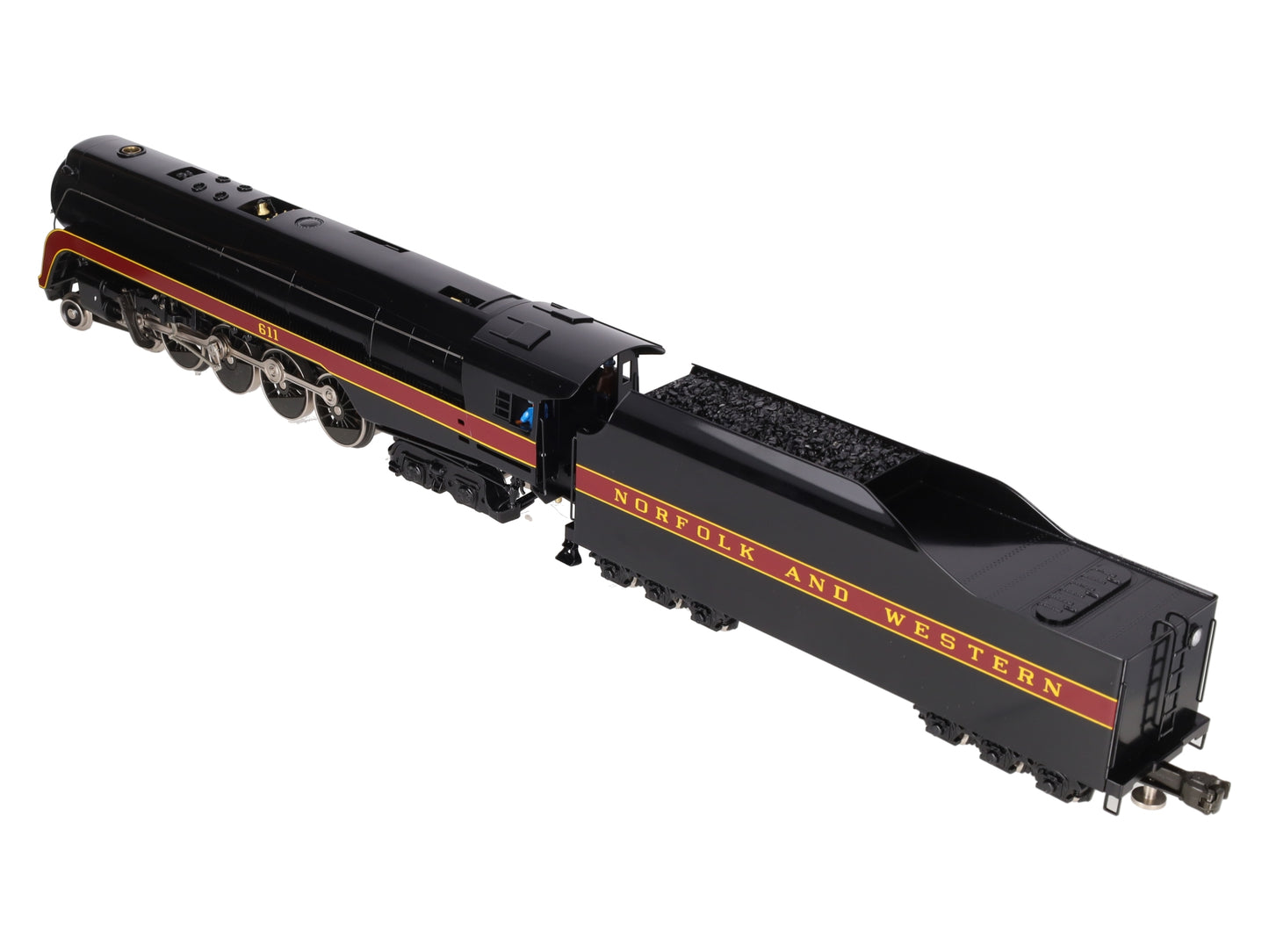 Williams 5601 O Gauge N&W BRASS 4-8-4 J Class Steam Engine and Tender #611 LN/Box