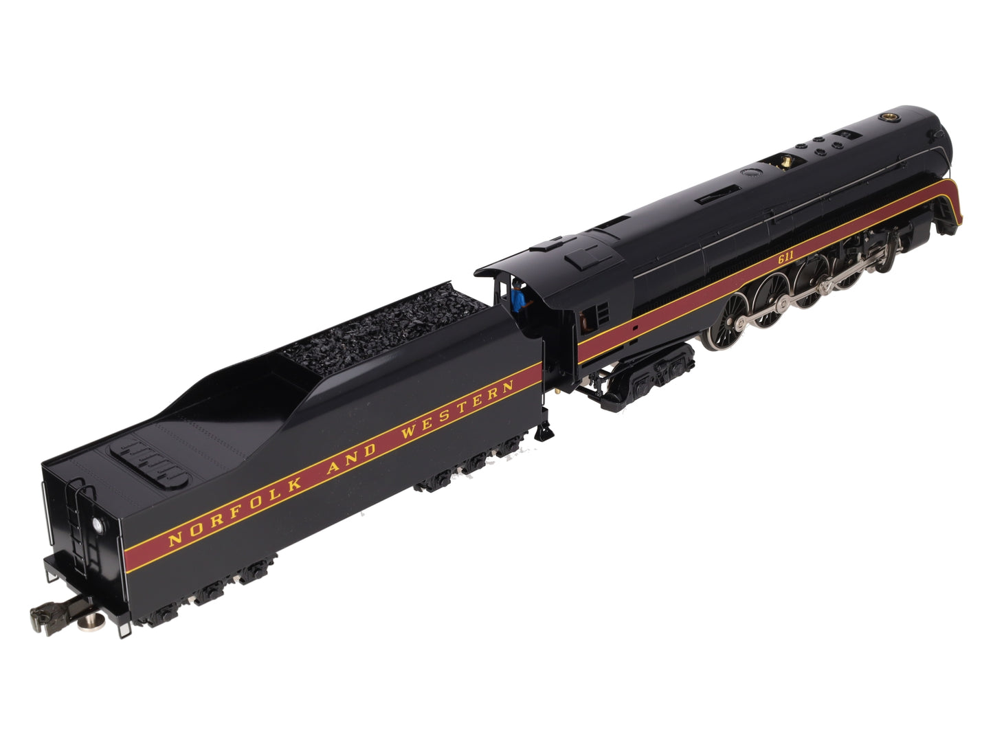 Williams 5601 O Gauge N&W BRASS 4-8-4 J Class Steam Engine and Tender #611 LN/Box