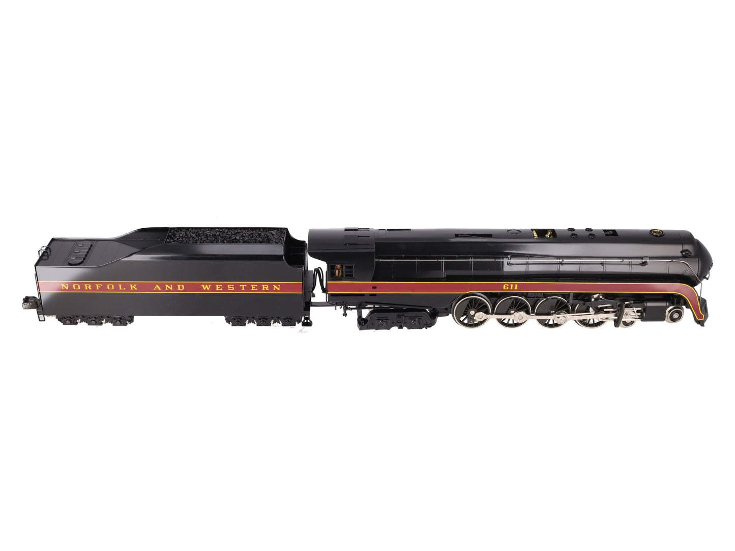 Williams 5601 O Gauge N&W BRASS 4-8-4 J Class Steam Engine and Tender #611 LN/Box