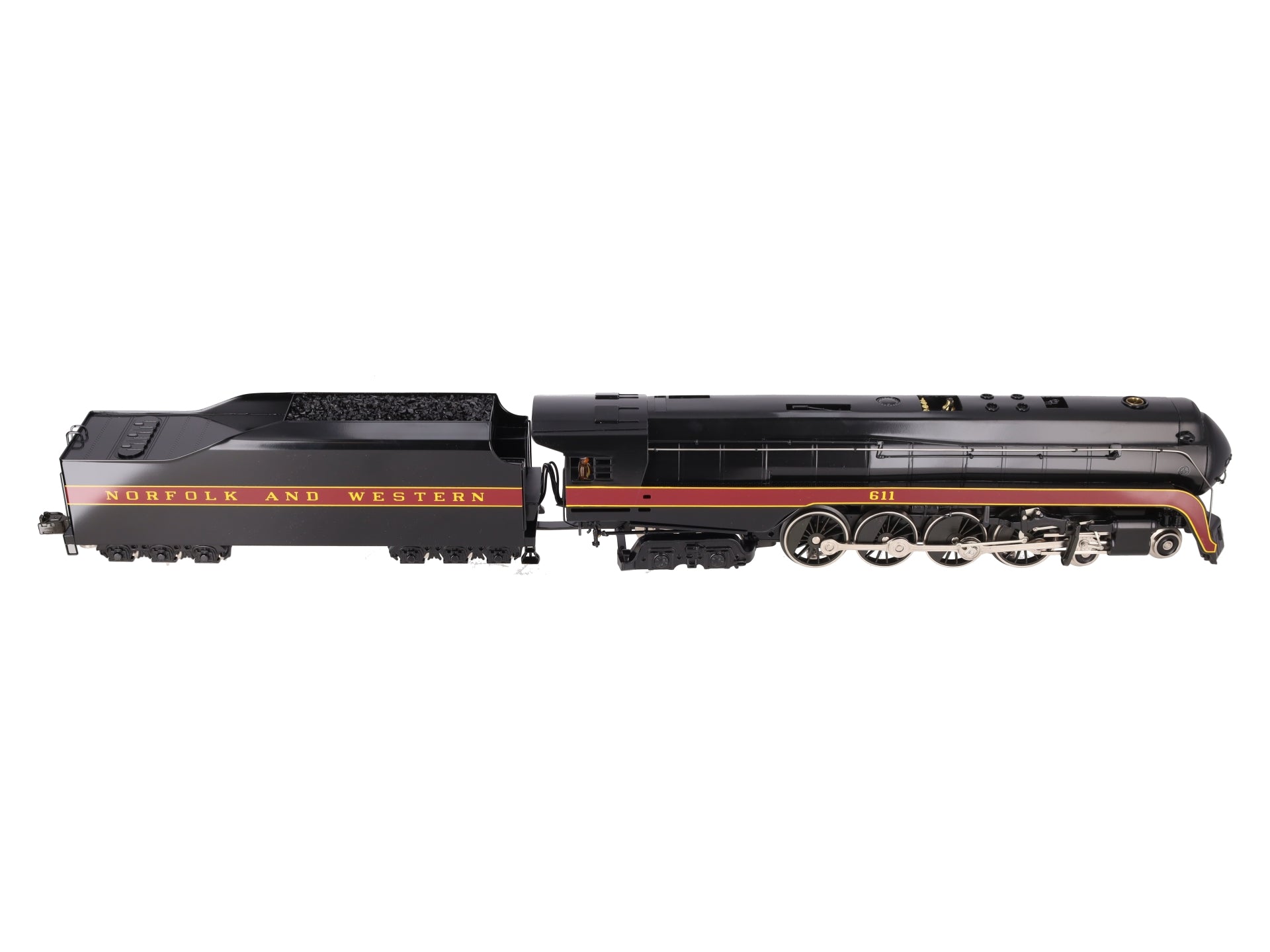Williams 5601 O Gauge N&W BRASS 4-8-4 J Class Steam Engine and Tender #611 LN/Box