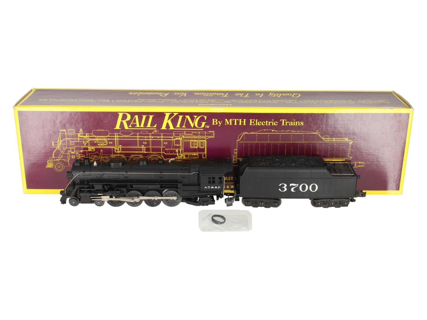 MTH 30-1102 O Gauge Santa Fe L-3 Mohawk Steam Locomotive #3700 EX/Box
