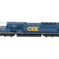 Kato 37-6372 HO Scale CSX Dark Future EMD SD80MAC Diesel Locomotive #4592 EX/Box