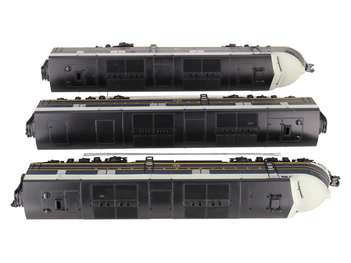 MTH 20-2258-1 O Baltimore & Ohio E-6 ABA Diesel Engine Set w/PS2 ##57/57/52 EX/Box