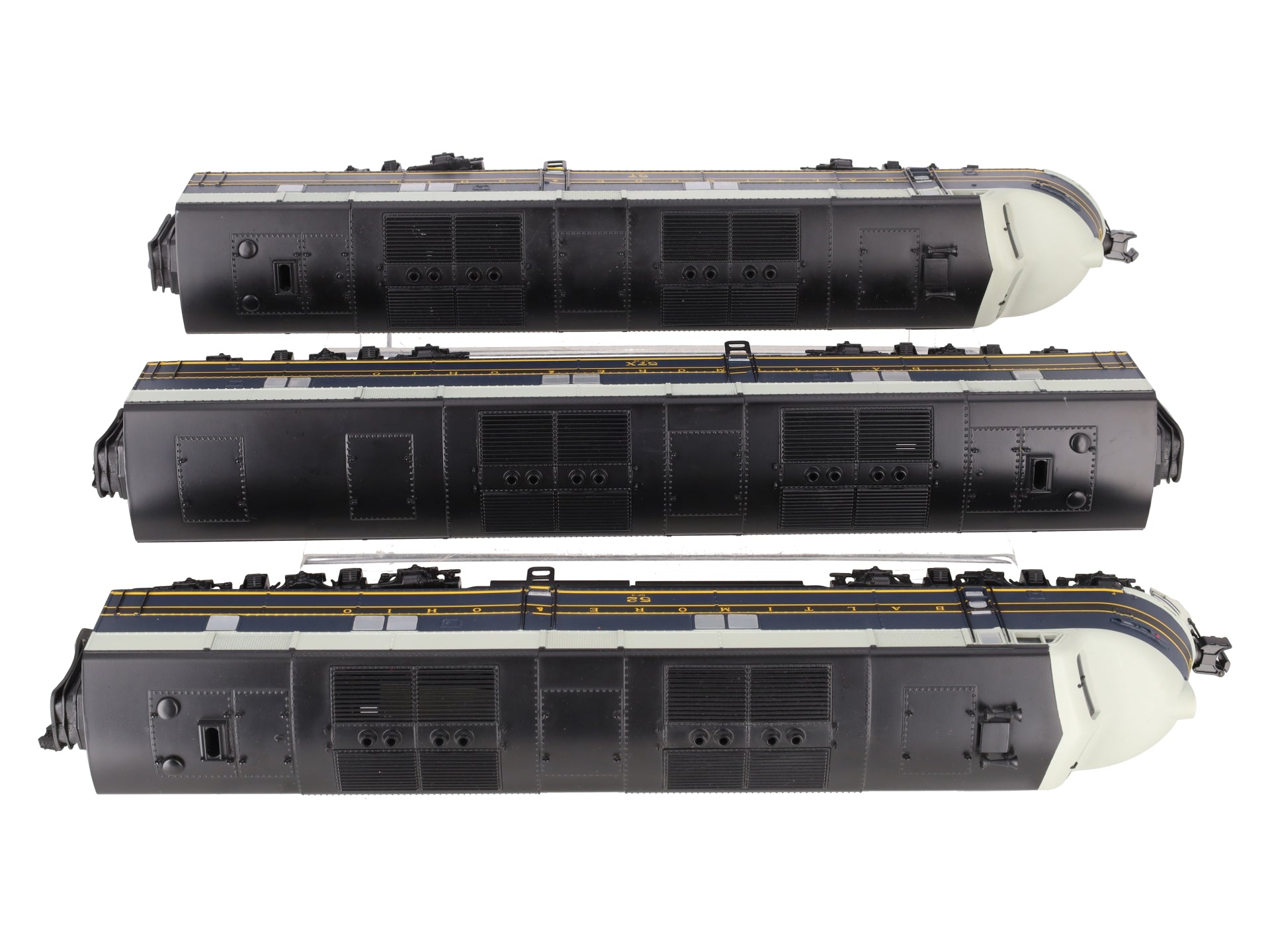 MTH 20-2258-1 O Baltimore & Ohio E-6 ABA Diesel Engine Set w/PS2 ##57/57/52 EX/Box