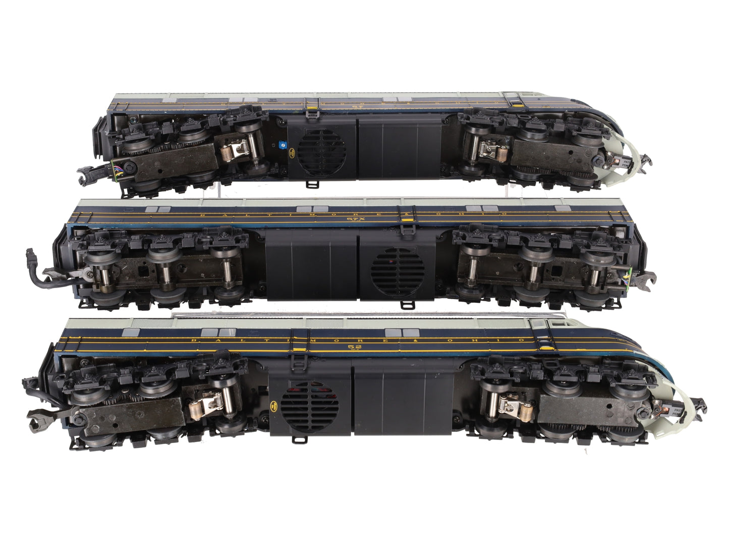 MTH 20-2258-1 O Baltimore & Ohio E-6 ABA Diesel Engine Set w/PS2 ##57/57/52 EX/Box