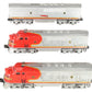 Lionel 2343 Vintage O Santa Fe F3 ABA Diesel Locomotive Set VG