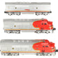 Lionel 2343 Vintage O Santa Fe F3 ABA Diesel Locomotive Set VG