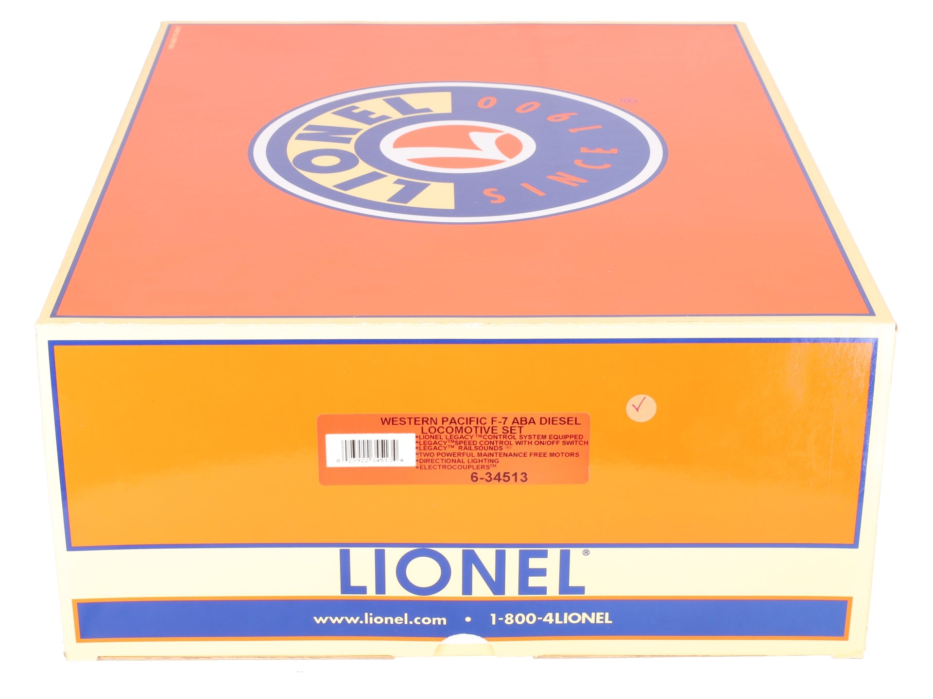 Lionel 6-34513 Western Pacific F7 A-B-A Diesel Locomotive Set #918-A/918-B/918-D LN/Box