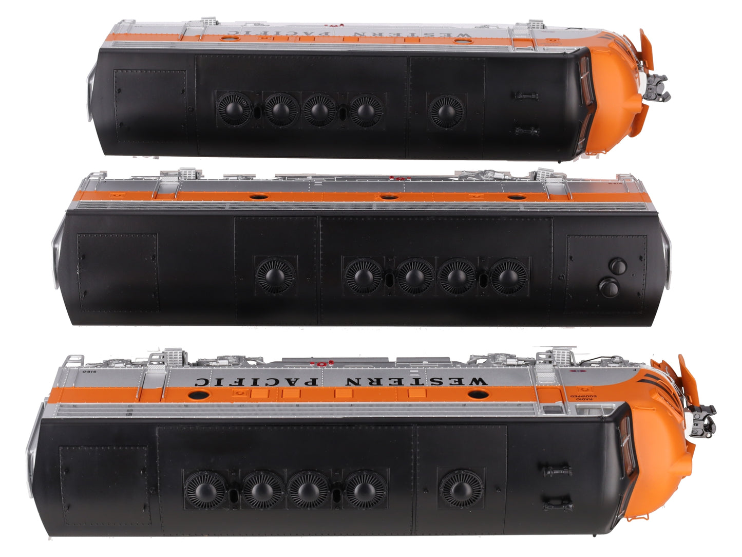 Lionel 6-34513 Western Pacific F7 A-B-A Diesel Locomotive Set #918-A/918-B/918-D LN/Box