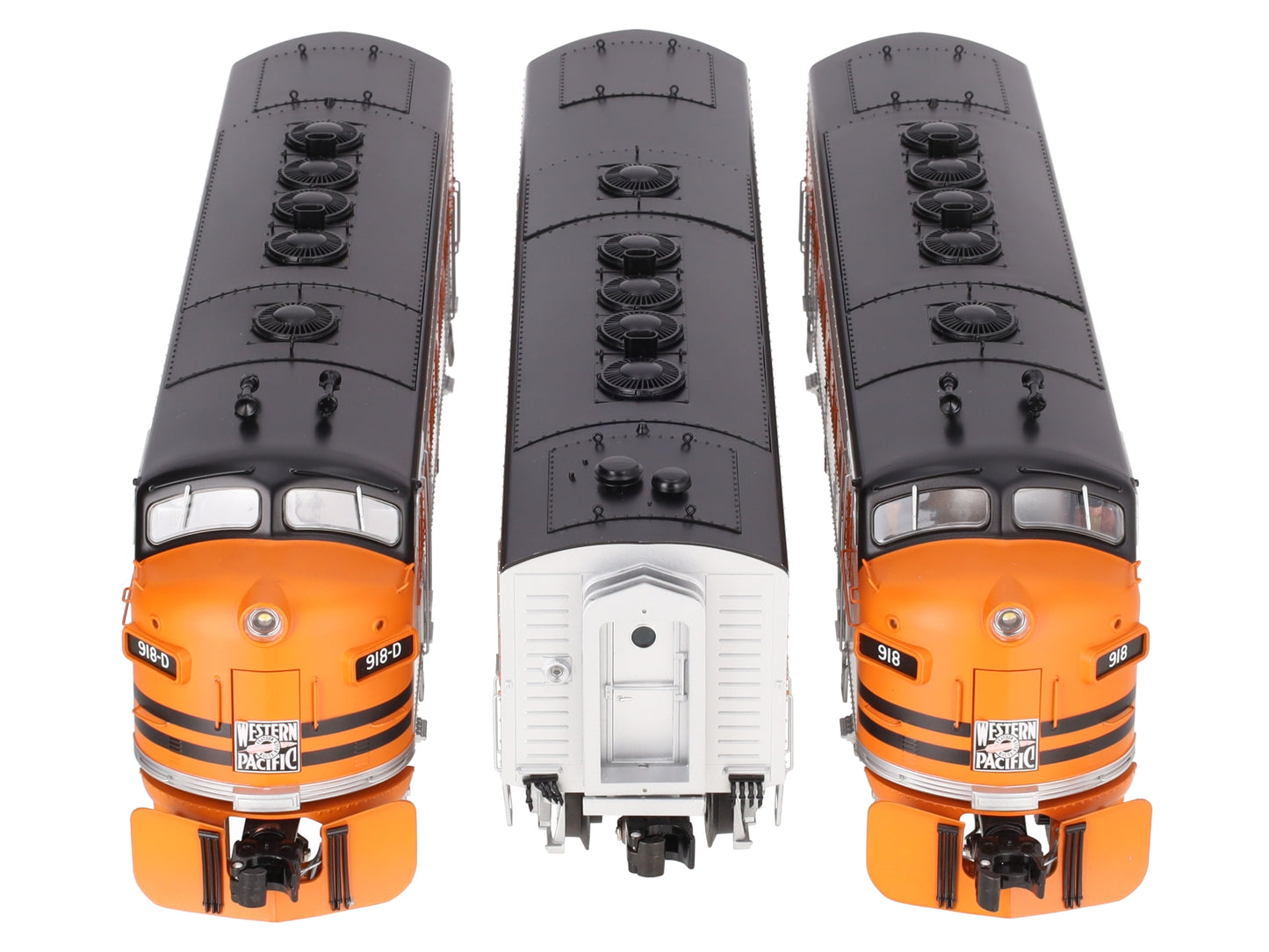 Lionel 6-34513 Western Pacific F7 A-B-A Diesel Locomotive Set #918-A/918-B/918-D LN/Box