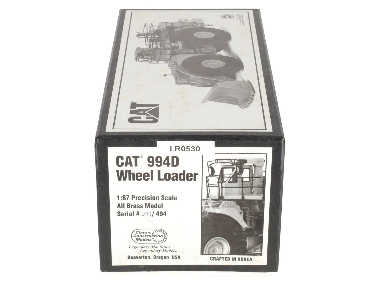CCM 99 1:87 Scale Diecast CAT 994D Wheel Loader (White) NIB