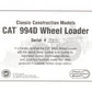 CCM 99 1:87 Scale Diecast CAT 994D Wheel Loader (White) NIB