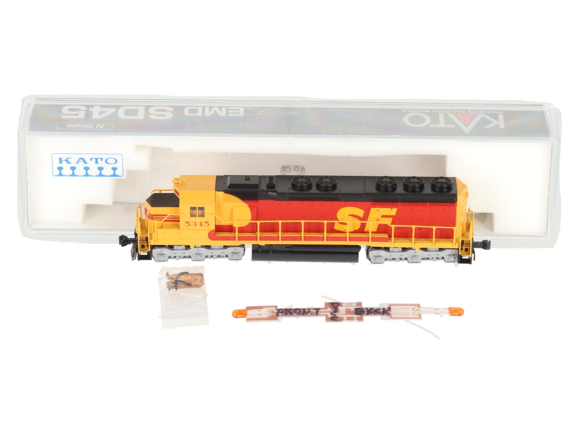 Kato 176-3121 N Santa Fe Southern Pacific 'Kodachrome' SD45 Diesel #5345 w/ DCC LN/Box