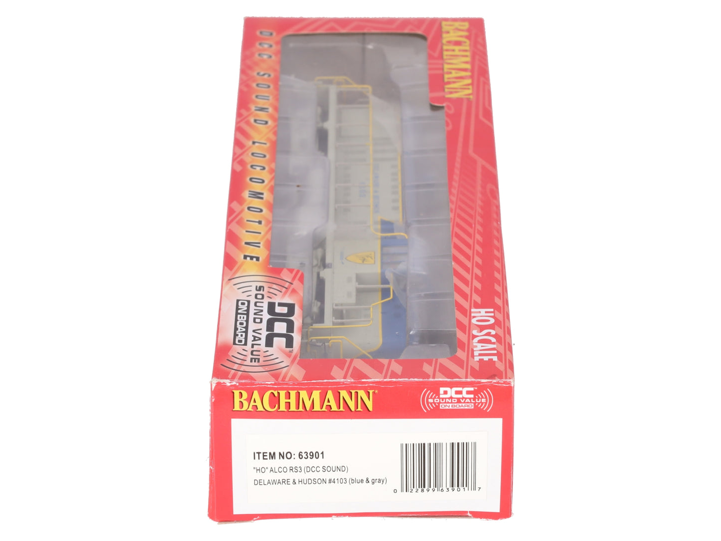 Bachmann 63901 HO Scale D&H RS-3 Diesel Locomotive #4103 w/ DCC & Sound EX/Box