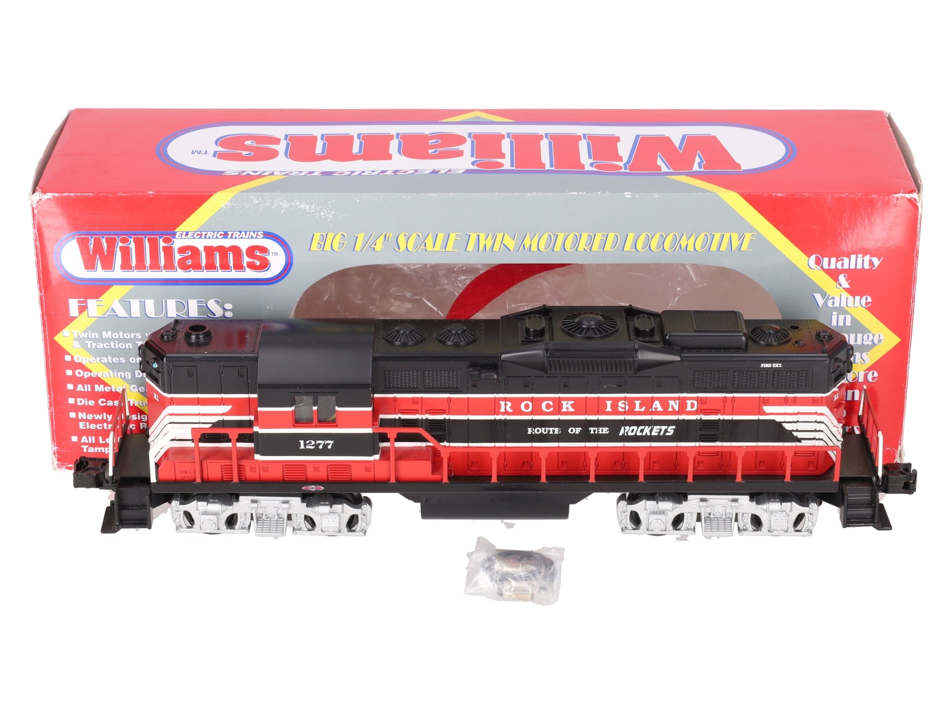 Williams GP9-217 O Gauge Rock Island GP-9 Diesel Locomotive #1277 VG/Box