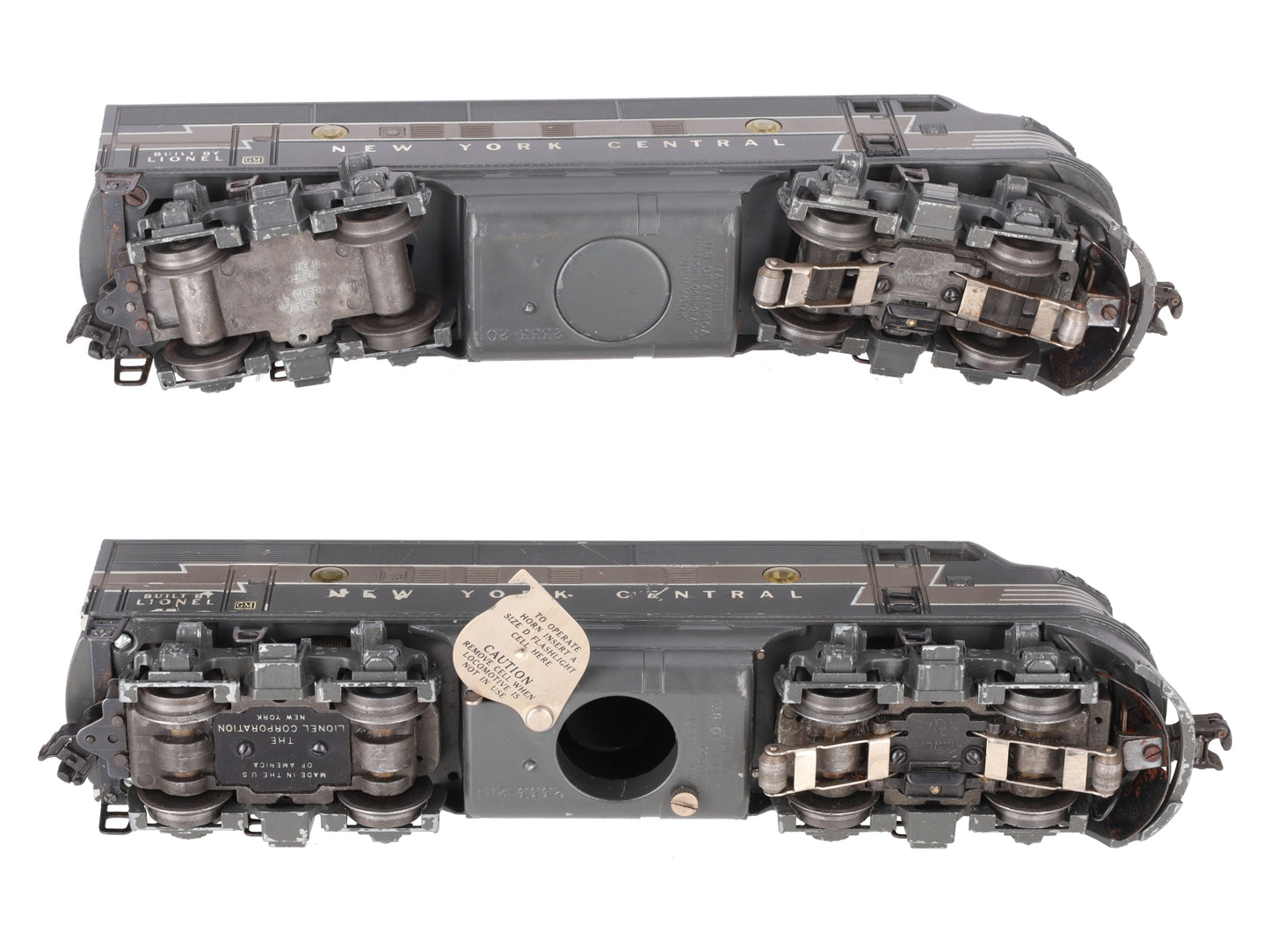 Lionel 2344 Vintage O New York Central F-3 AA Diesel Locomotive Set VG