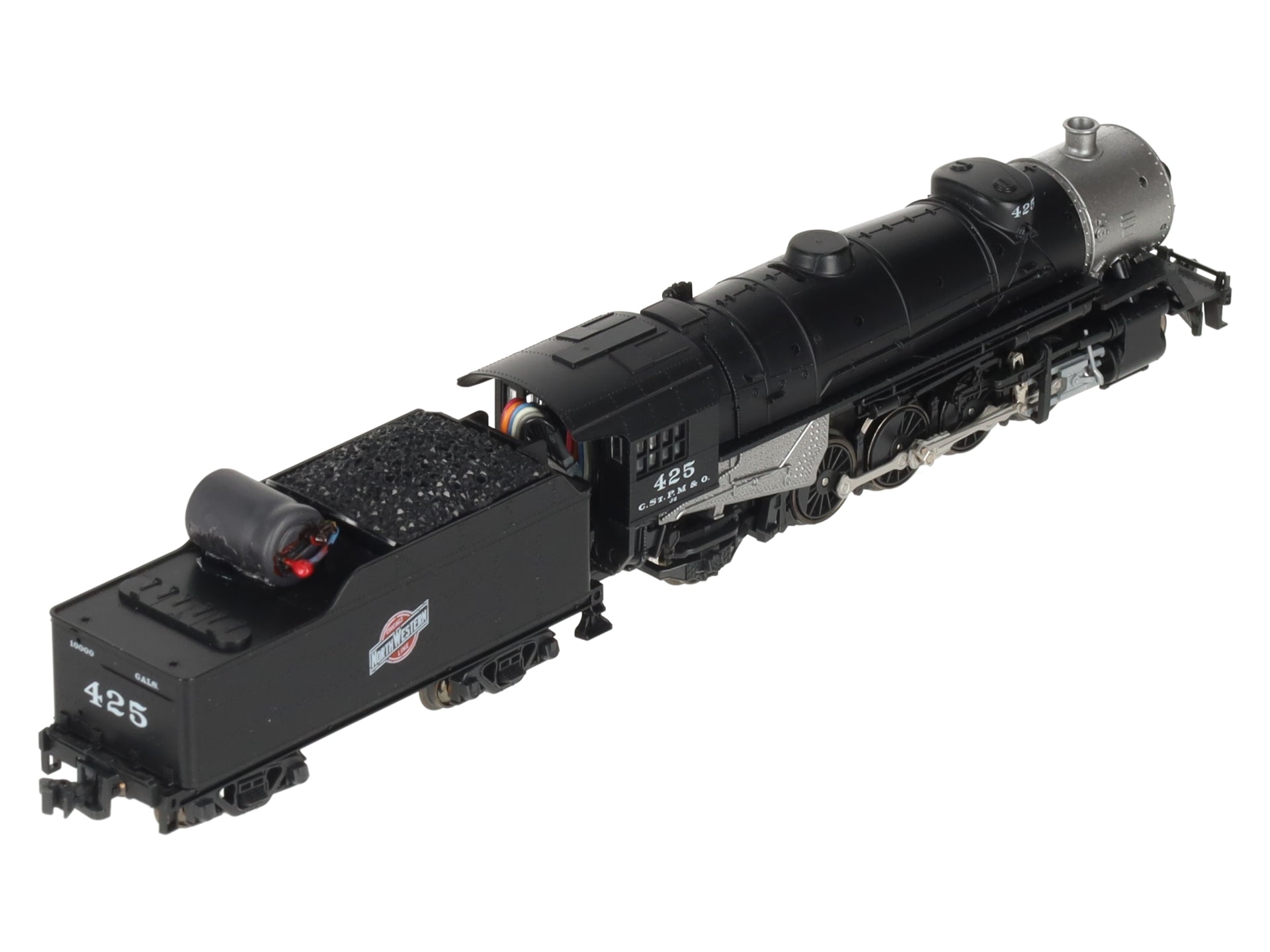 Kato 126-0203 N CNW 2-8-2 USRA Heavy Mikado Steam & Tender w/ DCC & Sound LN/Box