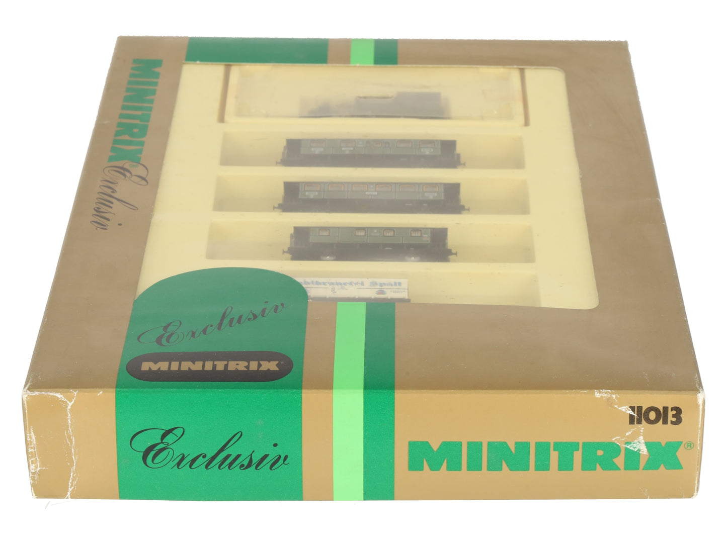 Trix 11013 N Minitrix K.Bay.Sts.B Steam Locomotive & Passenger Set LN/Box