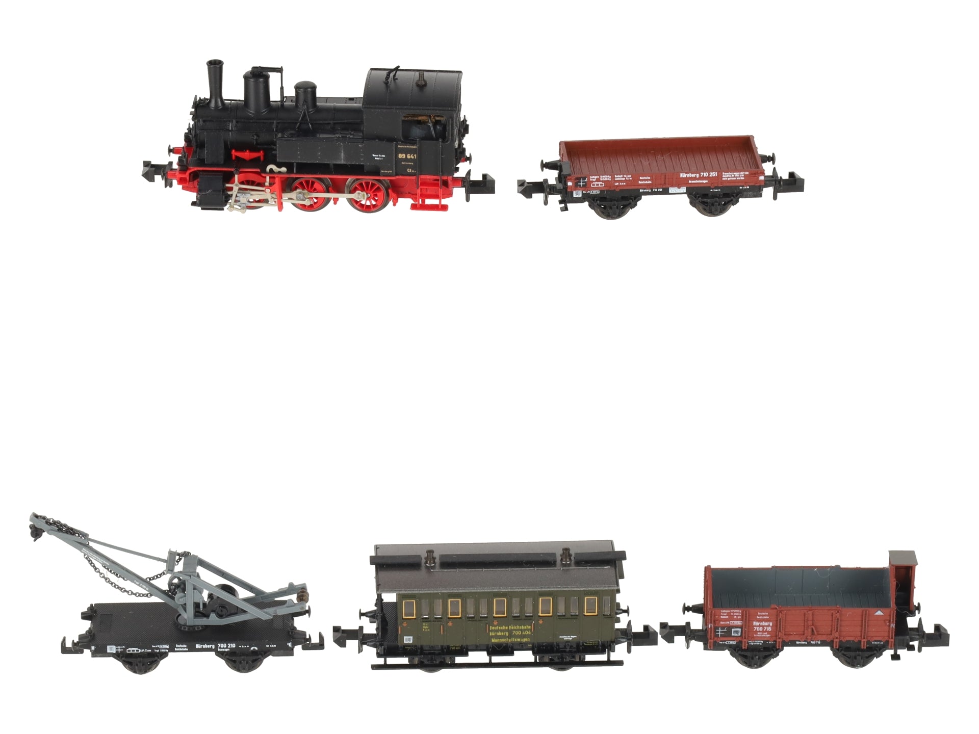 Trix 11018 N Minitrix Special Steam Locomotive & Freight Car Set LN/Box