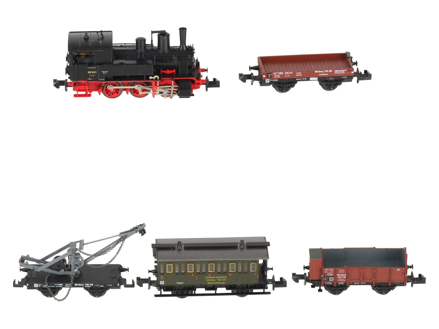 Trix 11018 N Minitrix Special Steam Locomotive & Freight Car Set LN/Box