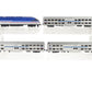 Kato 106-8705-DCC VRE Gallery MP36PH N Gauge Bi-Level Commuter Train w/DCC LN/Box