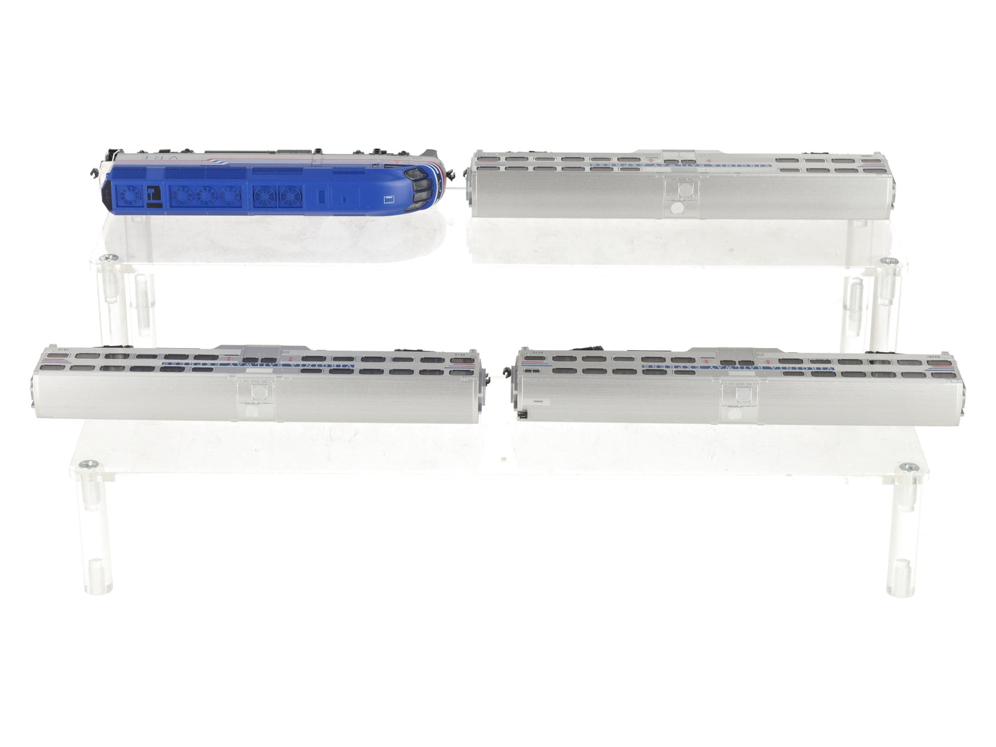 Kato 106-8705-DCC VRE Gallery MP36PH N Gauge Bi-Level Commuter Train w/DCC LN/Box