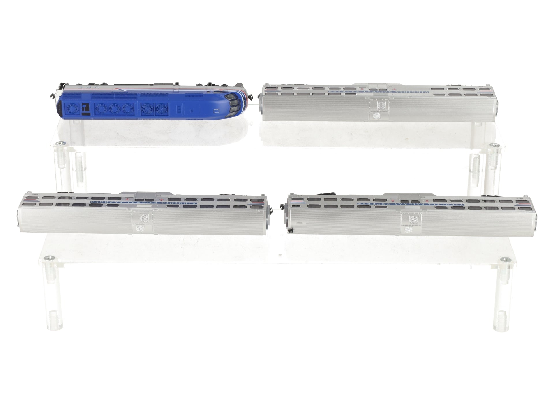Kato 106-8705-DCC VRE Gallery MP36PH N Gauge Bi-Level Commuter Train w/DCC LN/Box