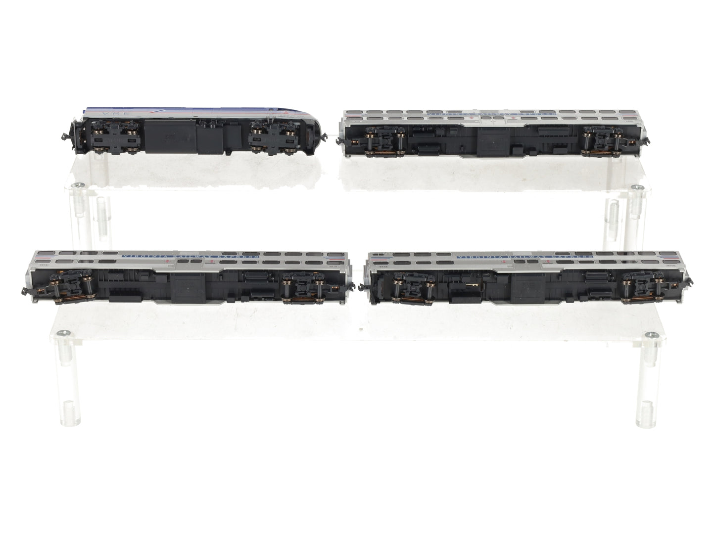 Kato 106-8705-DCC VRE Gallery MP36PH N Gauge Bi-Level Commuter Train w/DCC LN/Box
