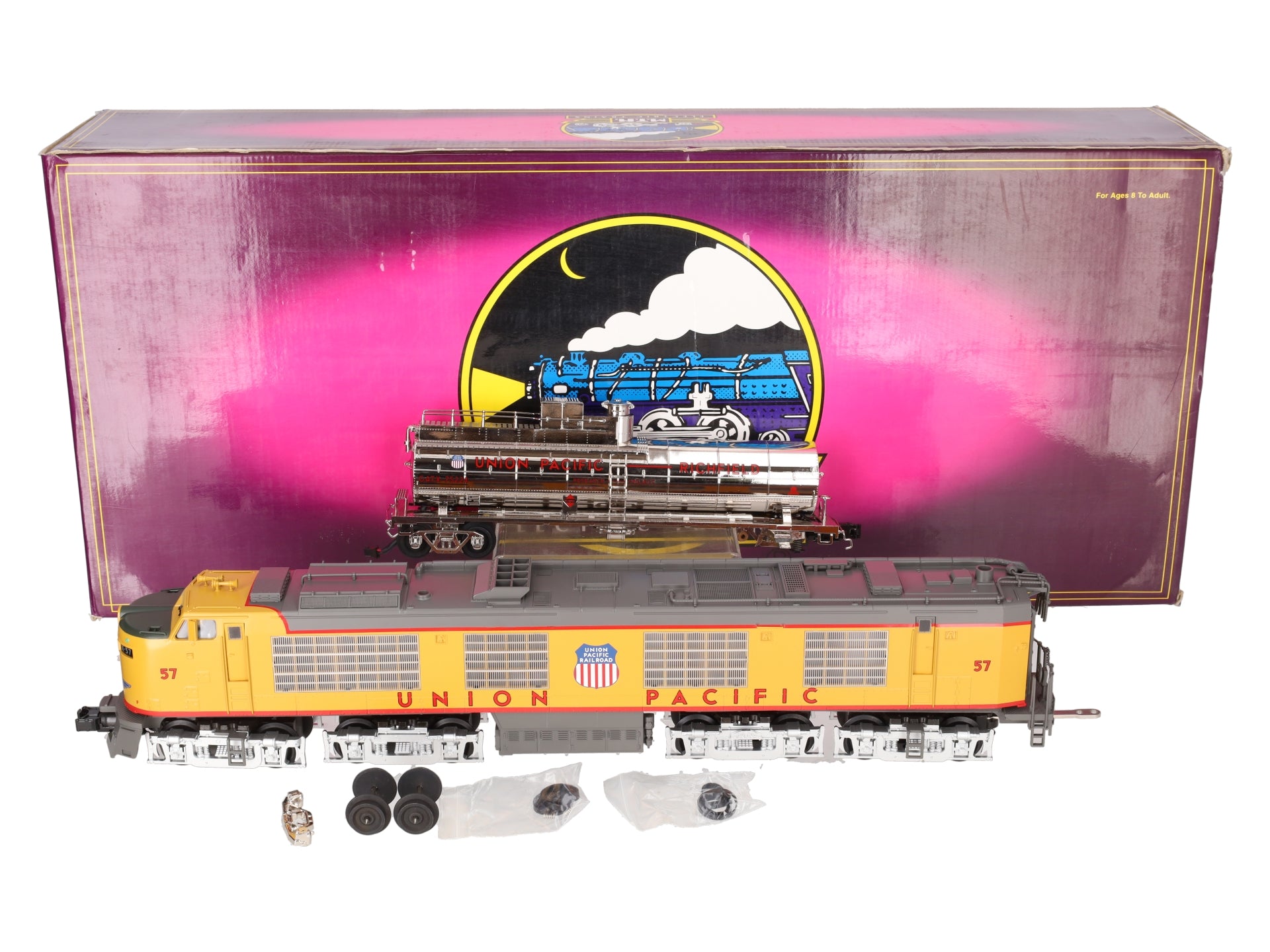 MTH 20-2261-1 O Union Pacific Propane Turbine Engine Set w/PS2 #57 VG/Box
