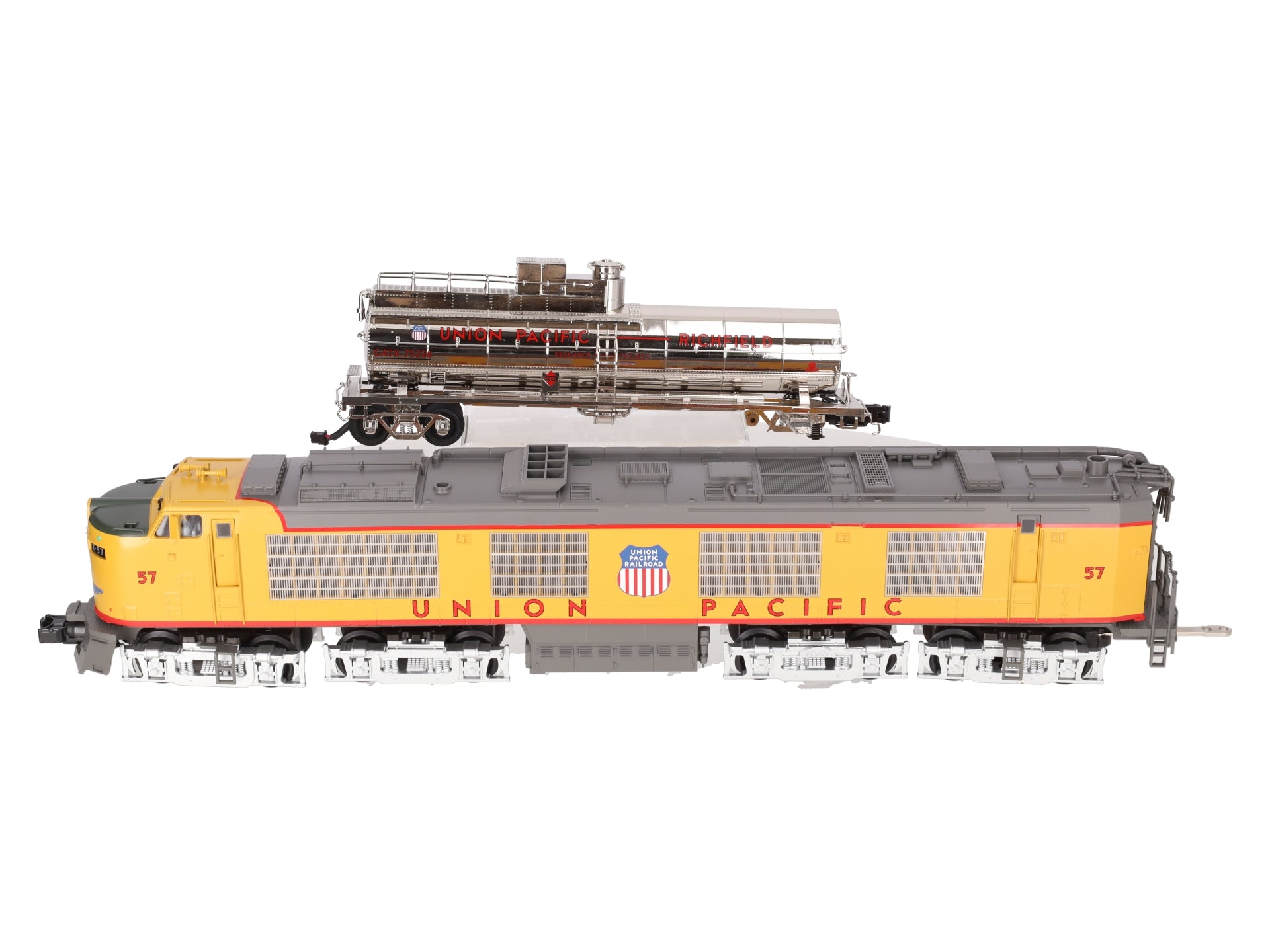 MTH 20-2261-1 O Union Pacific Propane Turbine Engine Set w/PS2 #57 VG/Box