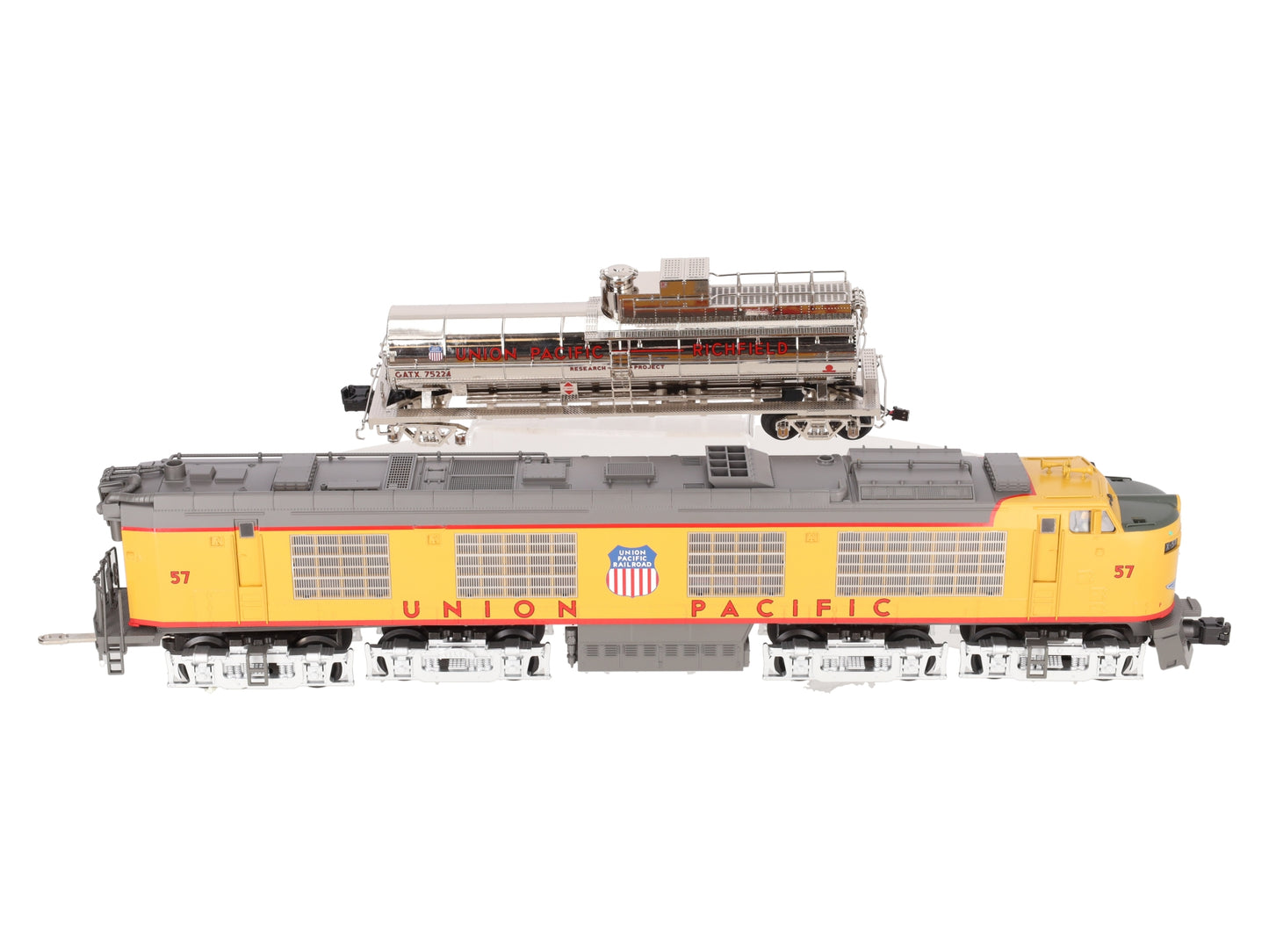 MTH 20-2261-1 O Union Pacific Propane Turbine Engine Set w/PS2 #57 VG/Box