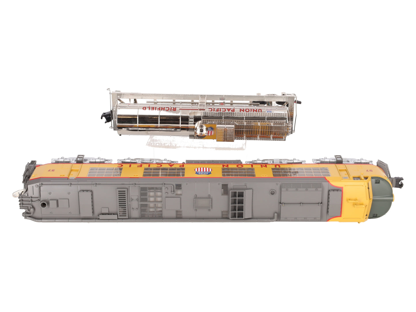 MTH 20-2261-1 O Union Pacific Propane Turbine Engine Set w/PS2 #57 VG/Box