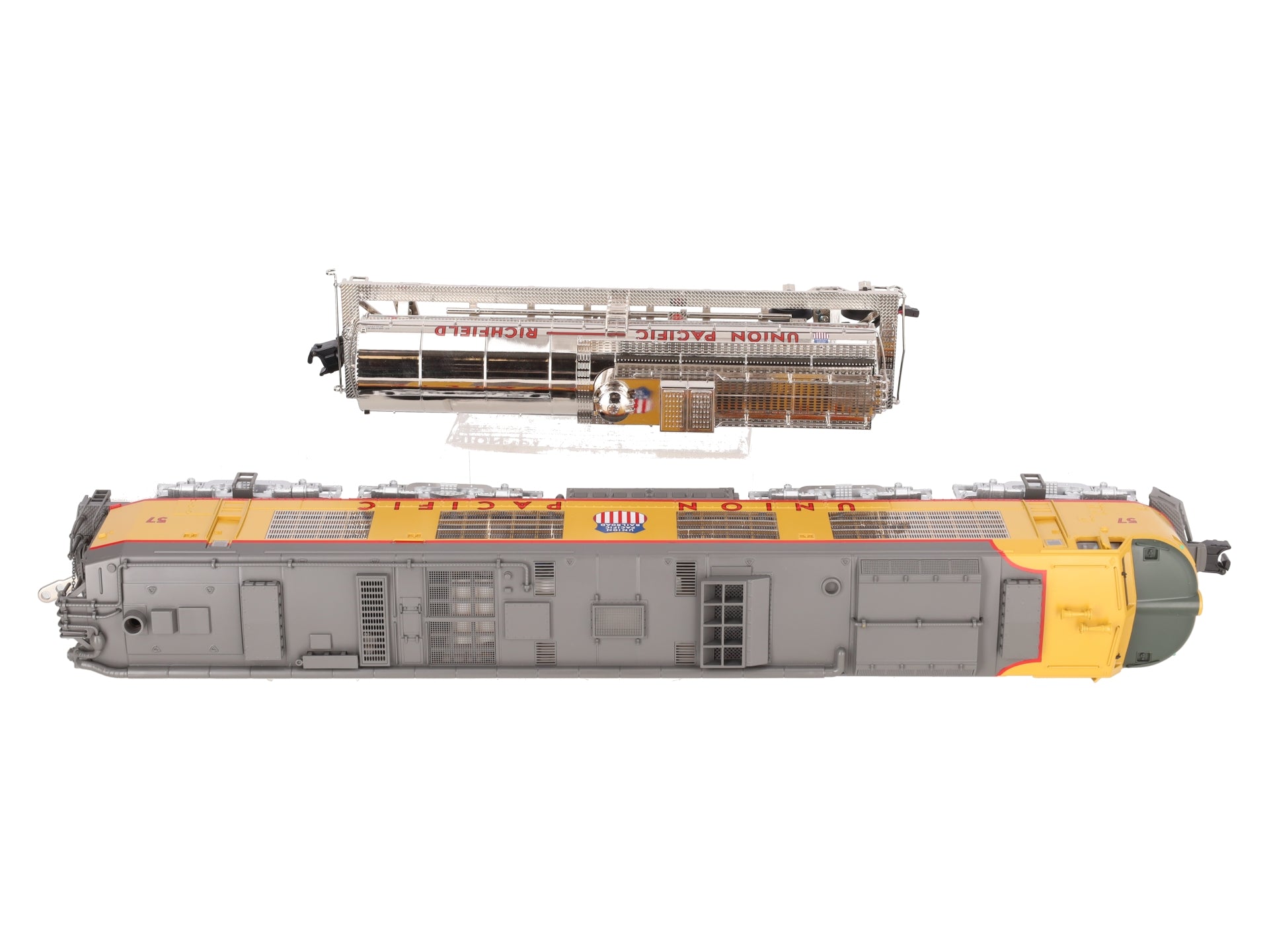 MTH 20-2261-1 O Union Pacific Propane Turbine Engine Set w/PS2 #57 VG/Box
