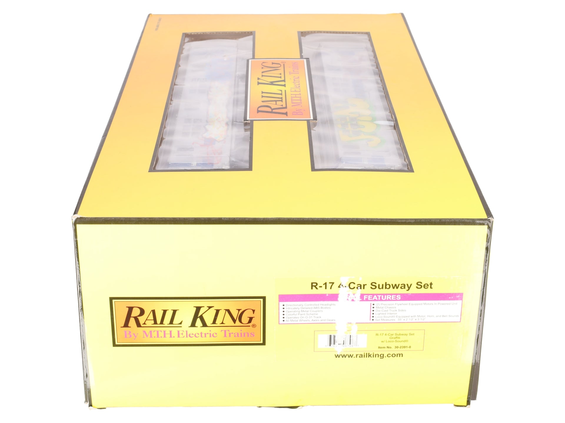 MTH 30-2391-0 O MTA - Graffiti R-17 Subway Set with Loco-Sound (Set of 4) VG/Box