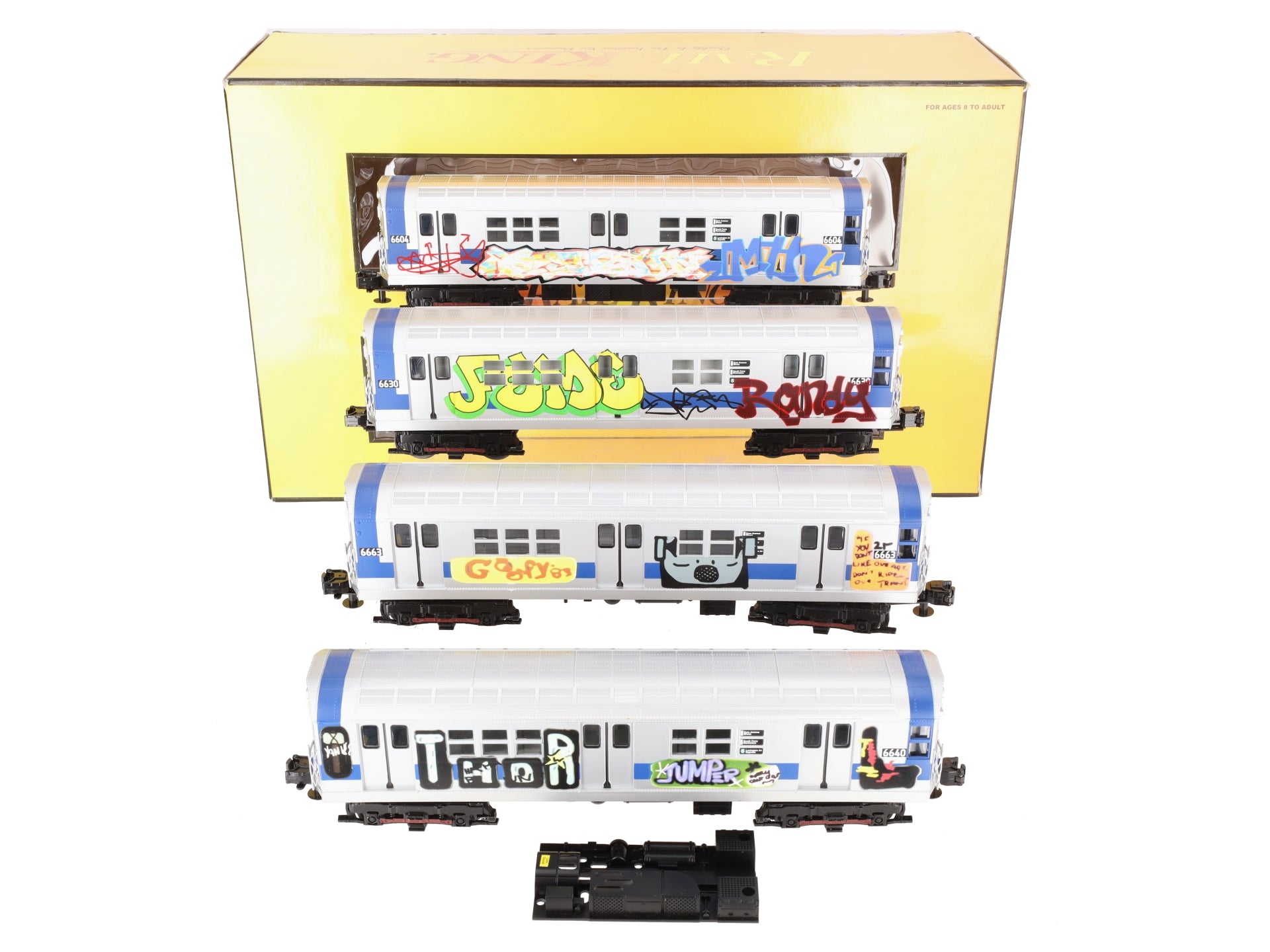 MTH 30-2391-0 O MTA - Graffiti R-17 Subway Set with Loco-Sound (Set of 4) VG/Box