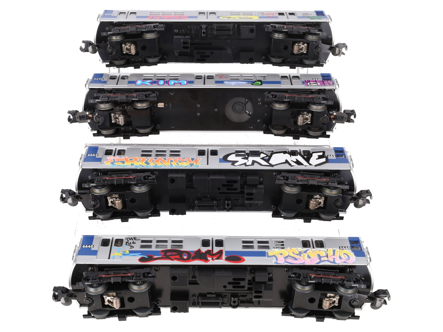 MTH 30-2391-0 O MTA - Graffiti R-17 Subway Set with Loco-Sound (Set of 4) VG/Box