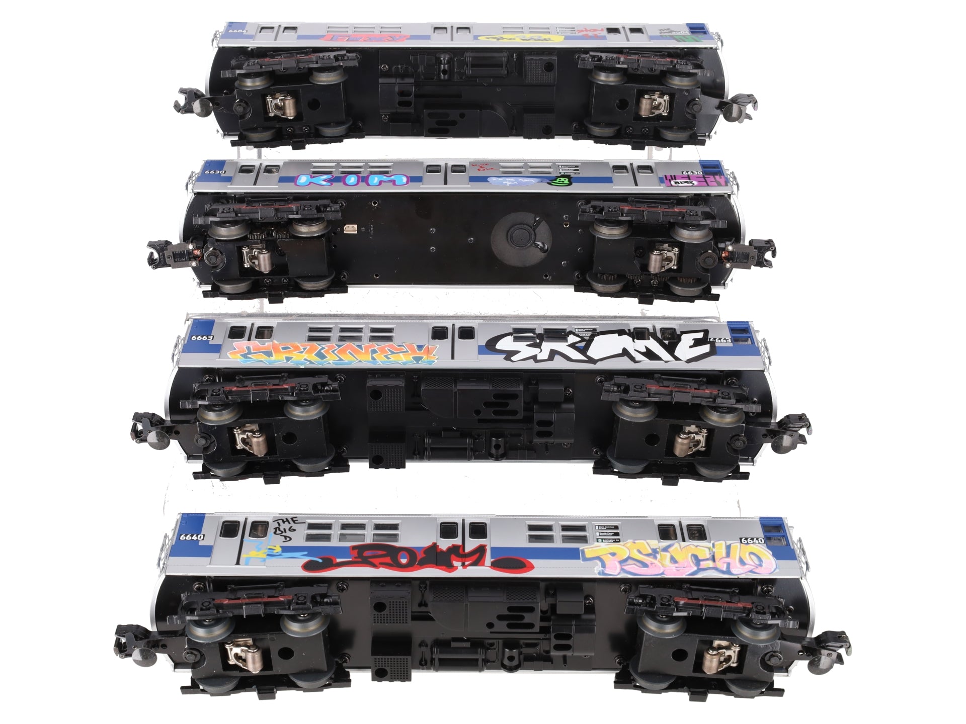MTH 30-2391-0 O MTA - Graffiti R-17 Subway Set with Loco-Sound (Set of 4) VG/Box