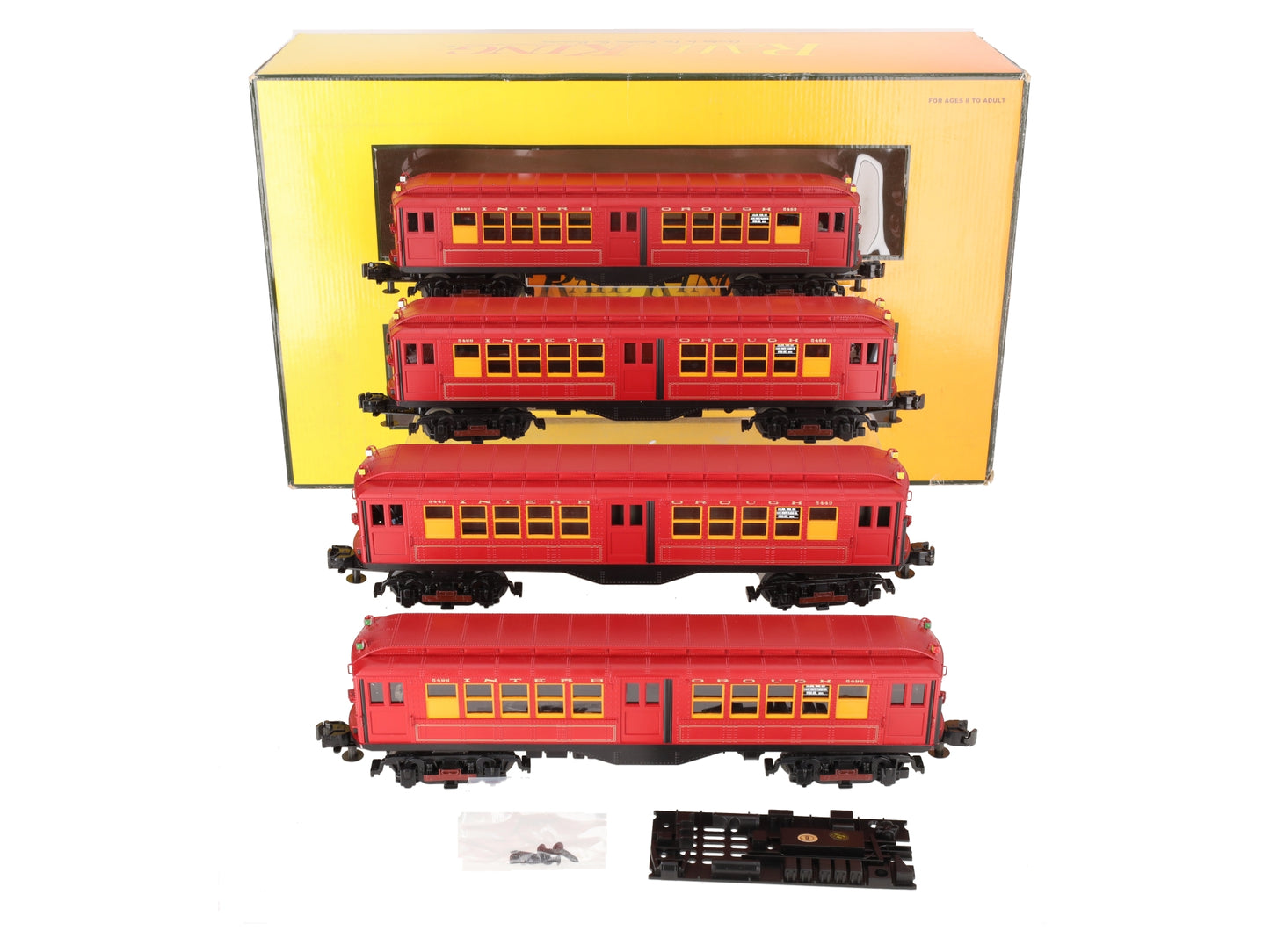 MTH 30-2448-1 O Metropolitan LO-V Subway Set w/Proto-Sound 2.0 (Set of 4) VG/Box