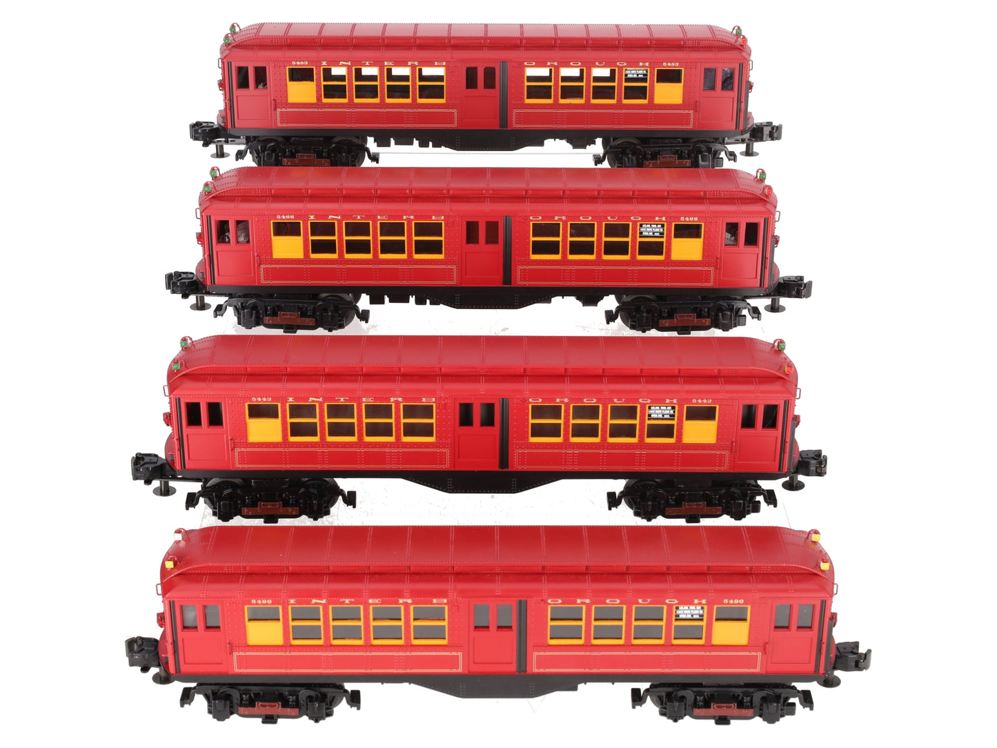 MTH 30-2448-1 O Metropolitan LO-V Subway Set w/Proto-Sound 2.0 (Set of 4) VG/Box