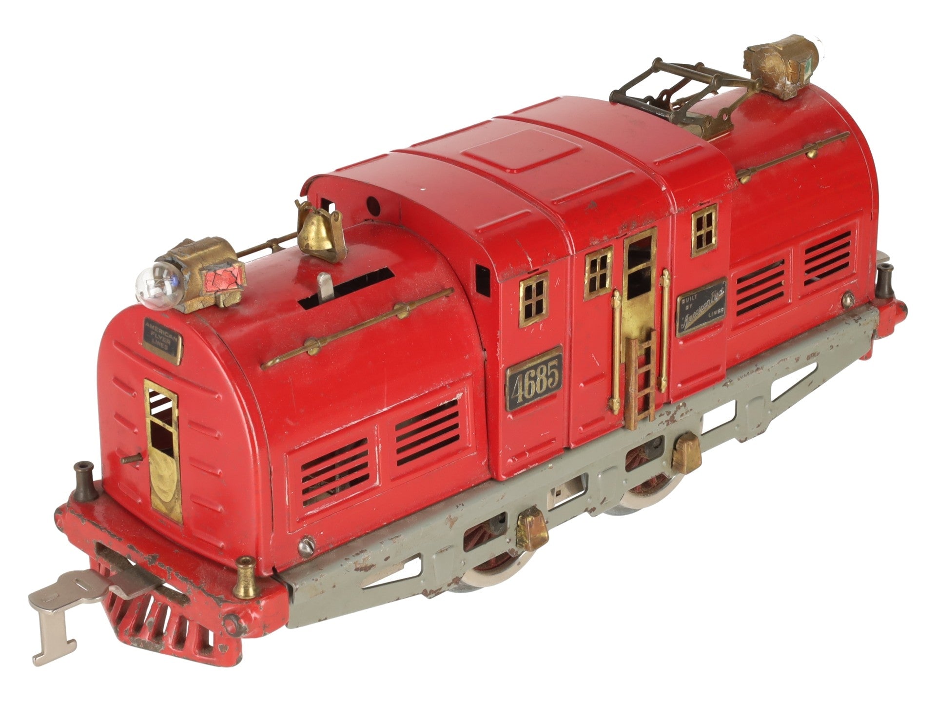 American Flyer 4685 Std Gauge Vintage 0-4-0 Red Engine Electric Locomotive VG