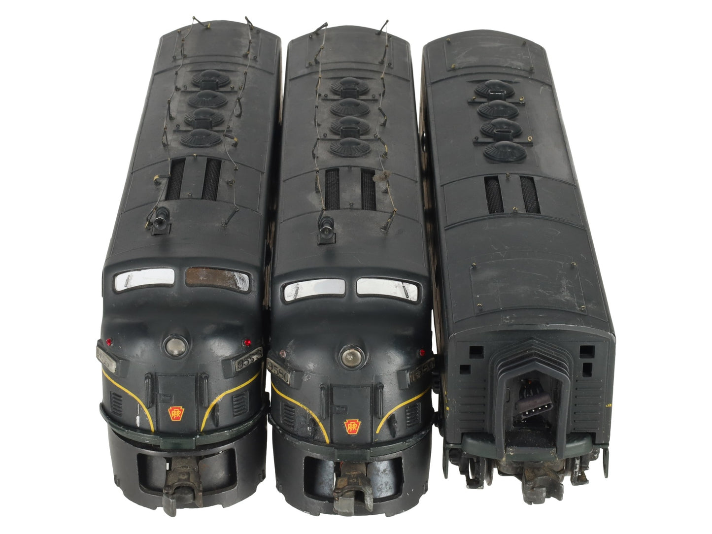 Lionel 2333 Vintage O Custom Pennsylvania RR F-3 ABA Diesel Set #9553/9559/9580