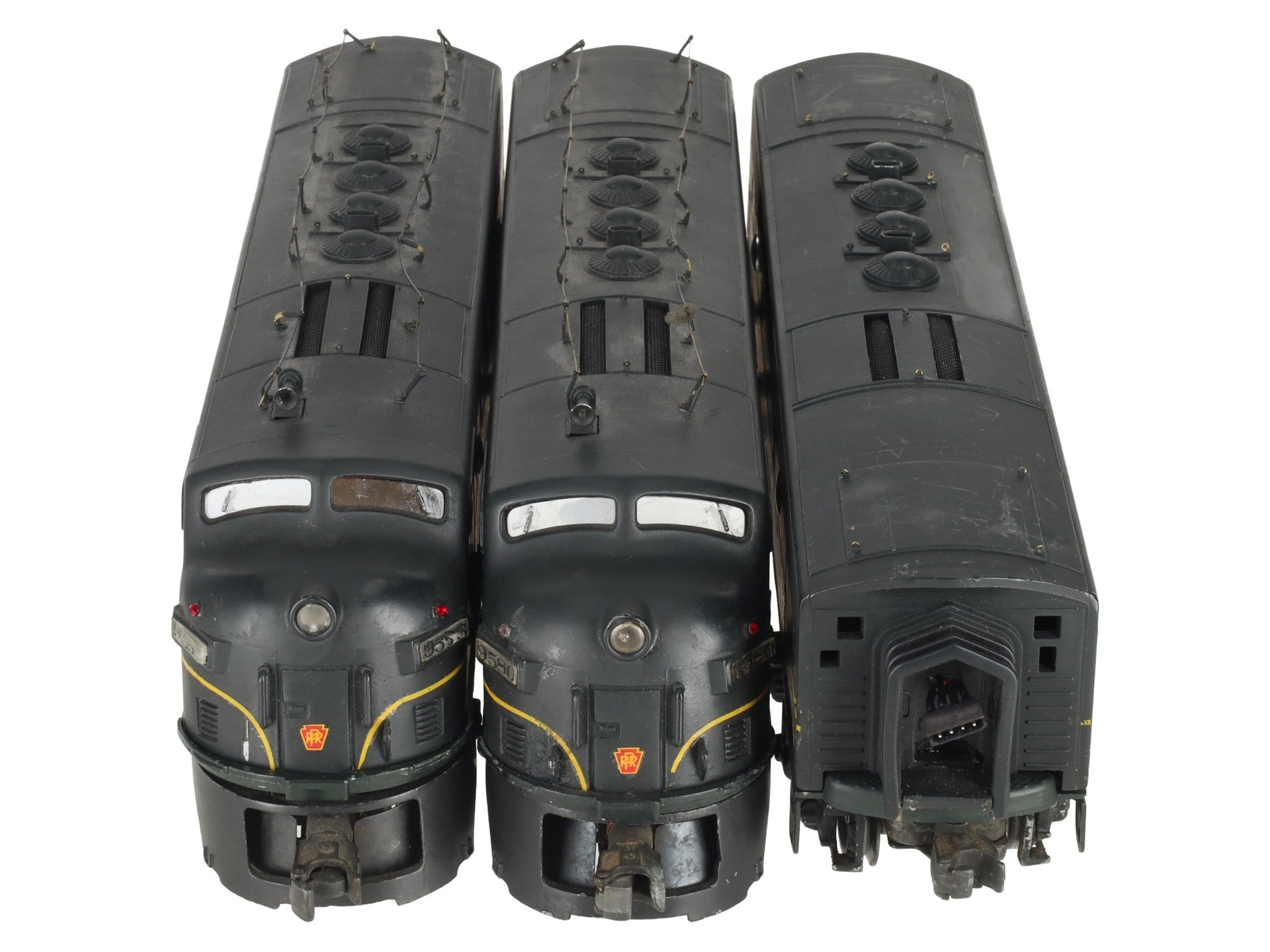 Lionel 2333 Vintage O Custom Pennsylvania RR F-3 ABA Diesel Set #9553/9559/9580
