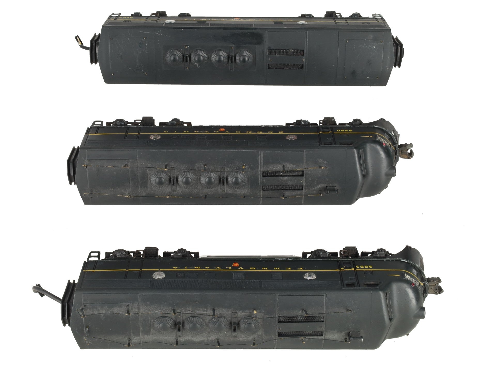 Lionel 2333 Vintage O Custom Pennsylvania RR F-3 ABA Diesel Set #9553/9559/9580