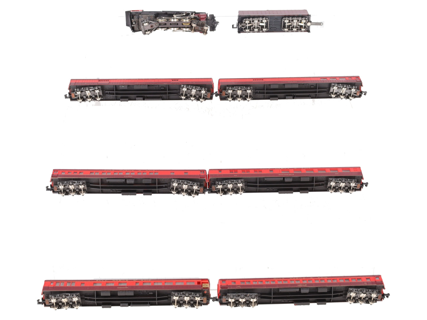 Con-Cor Gulf, Mobile & Ohio "Rebel" N Gauge Steam Passenger Train Set/Box